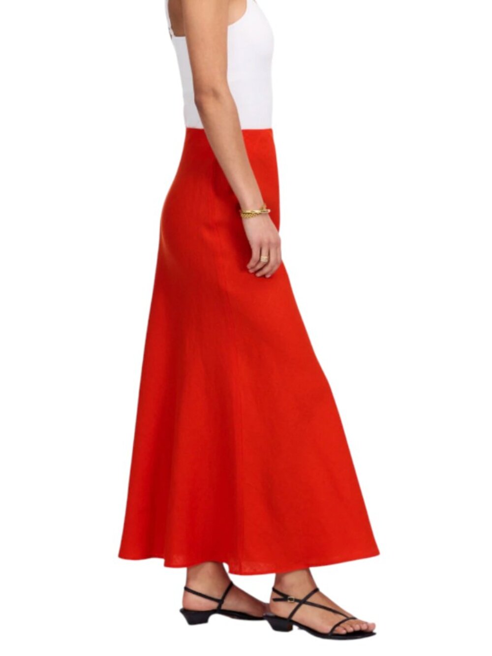 Madewell Bright Red Maxi Skirt - Picture 12 of 13